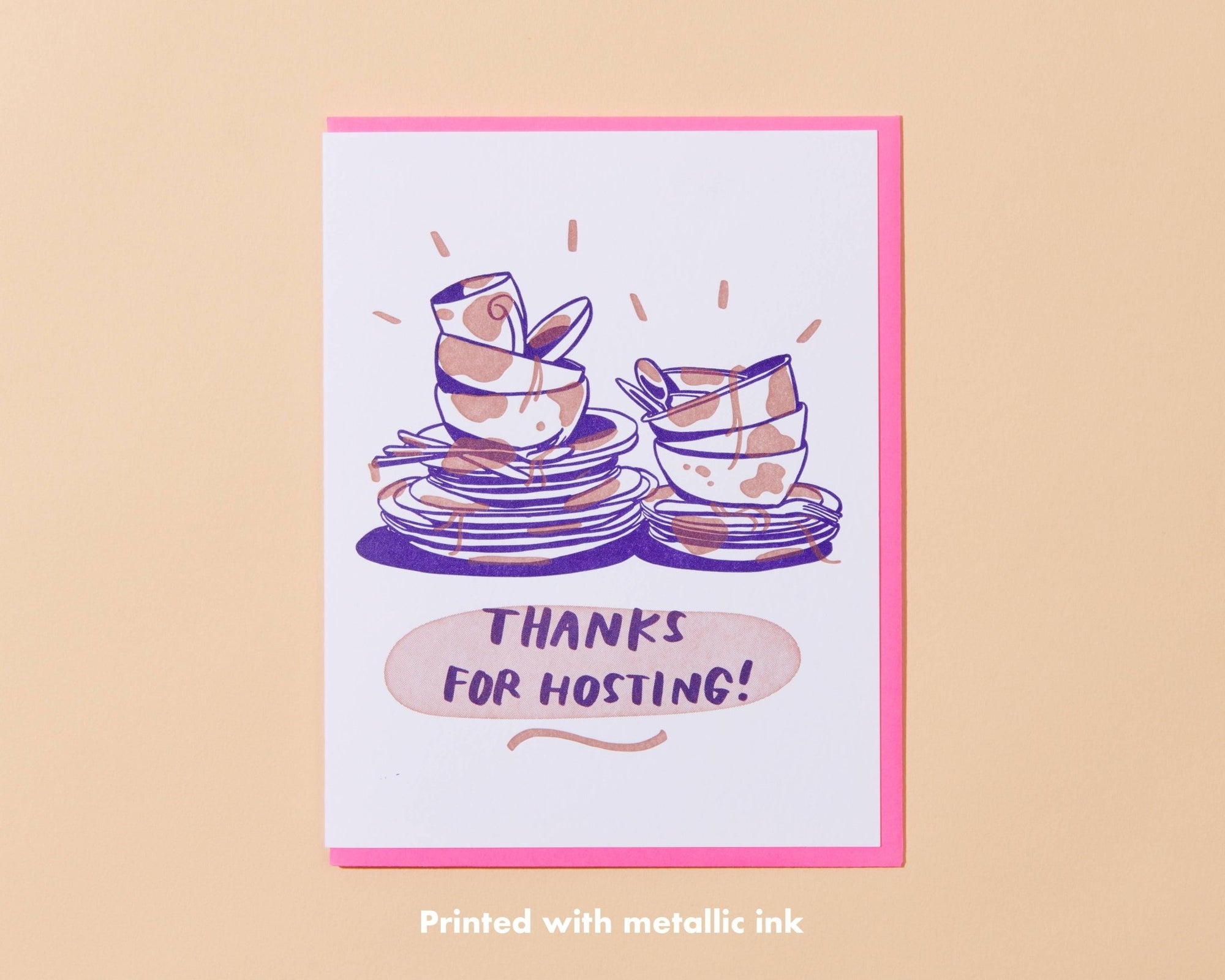Thanks for Hosting Card - Box Turtle