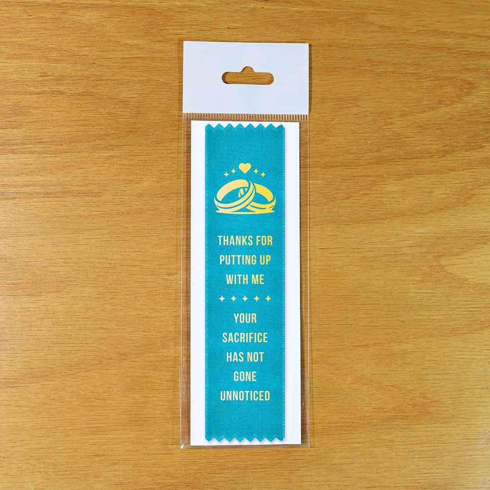 Thanks For Putting Up With Me, Sacrifice Award Ribbon - Box Turtle