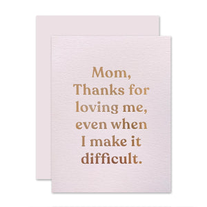 Loving Mom Card