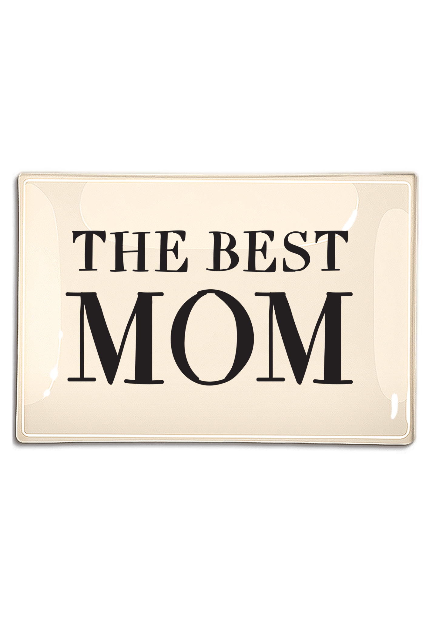 The Best Mom Decoupage Glass Tray - Box Turtle