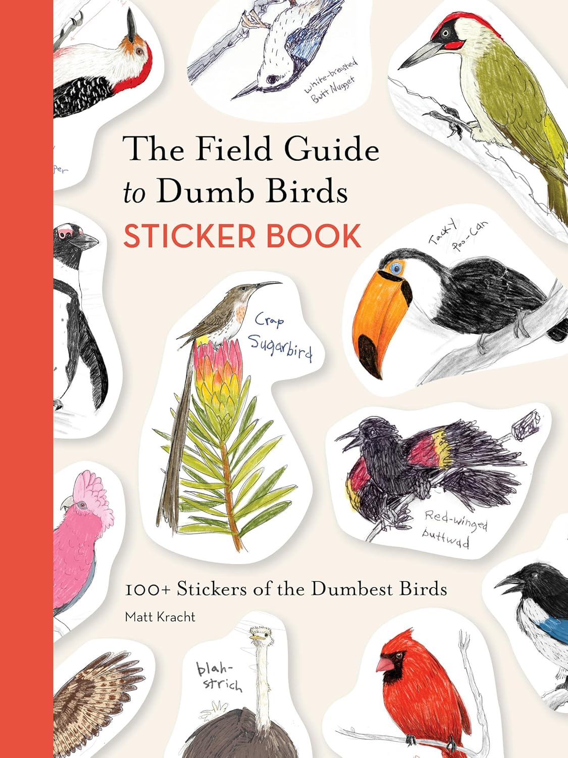 The Field Guide to Dumb Birds Sticker Book - Box Turtle