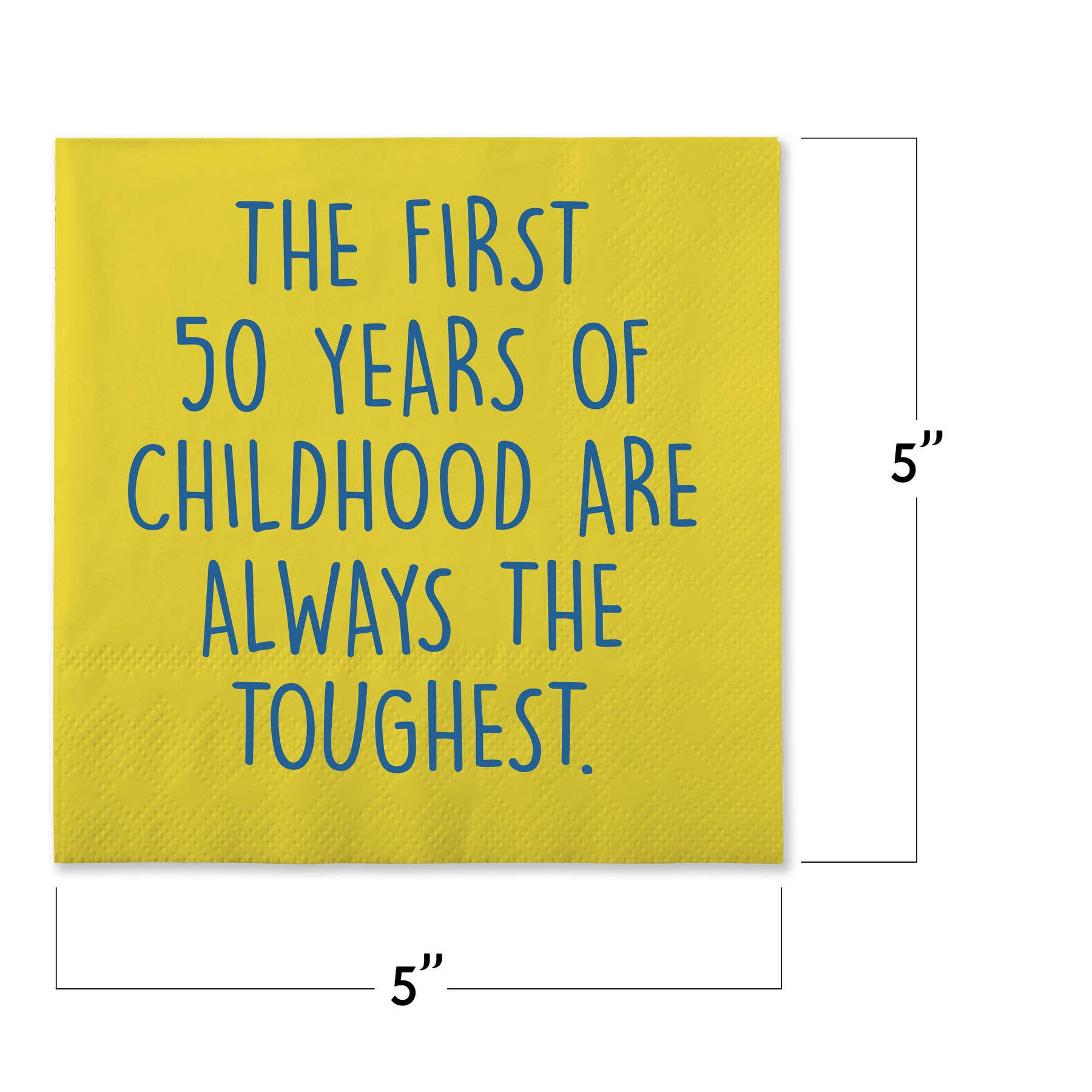 The First 50 Years Funny Cocktail Napkins - Box Turtle