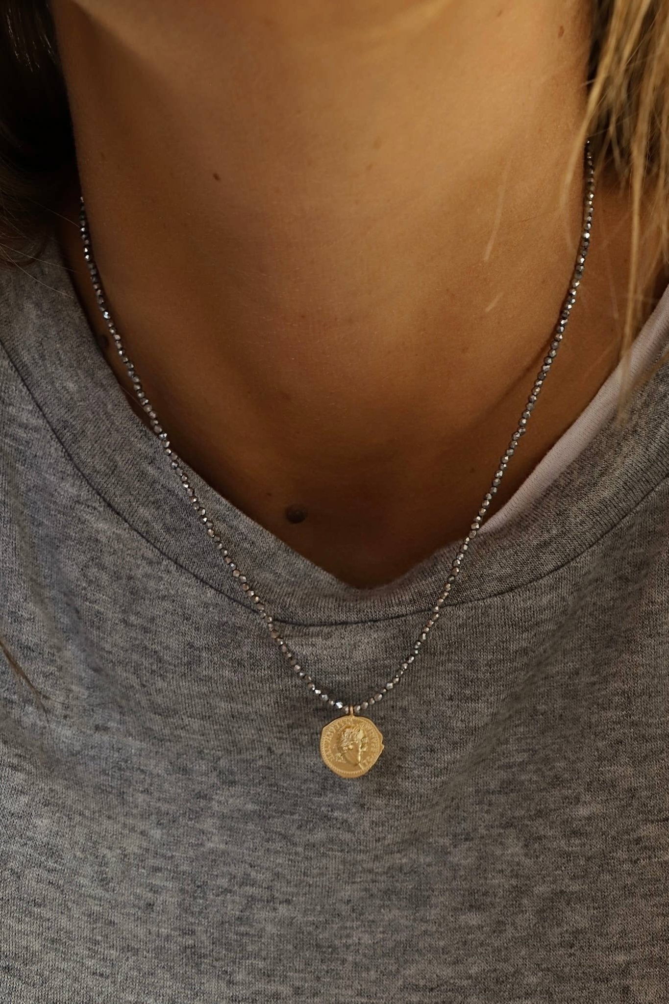 The Gilded Coin Necklace - Box Turtle
