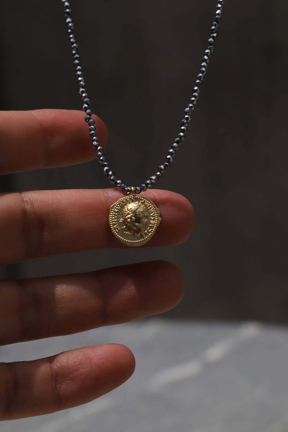 The Gilded Coin Necklace - Box Turtle
