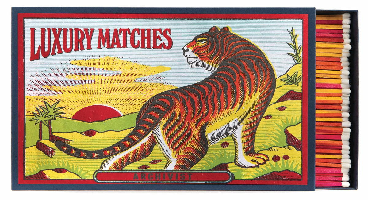 The Tiger - Giant Safety Matches - Box Turtle