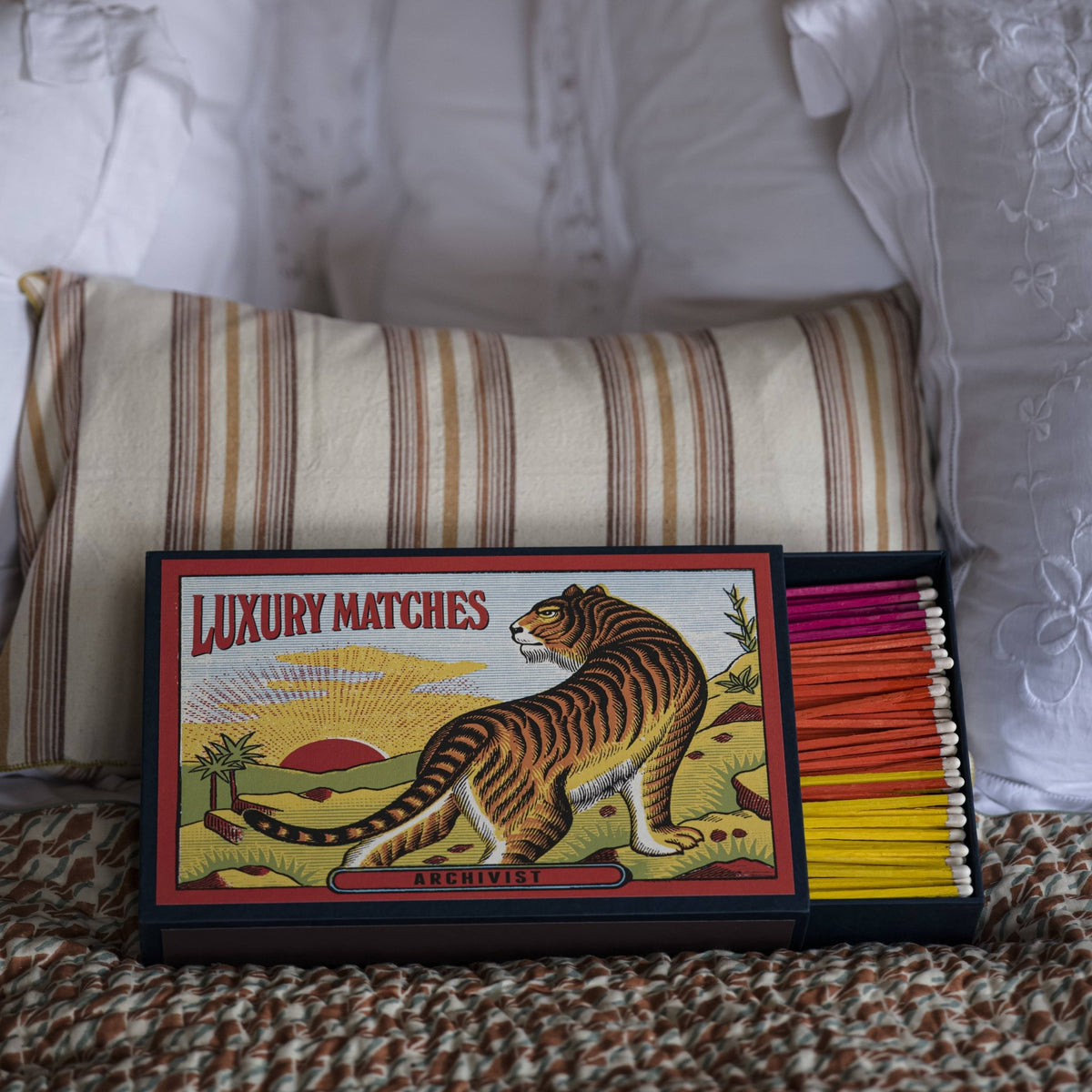 The Tiger - Giant Safety Matches - Box Turtle