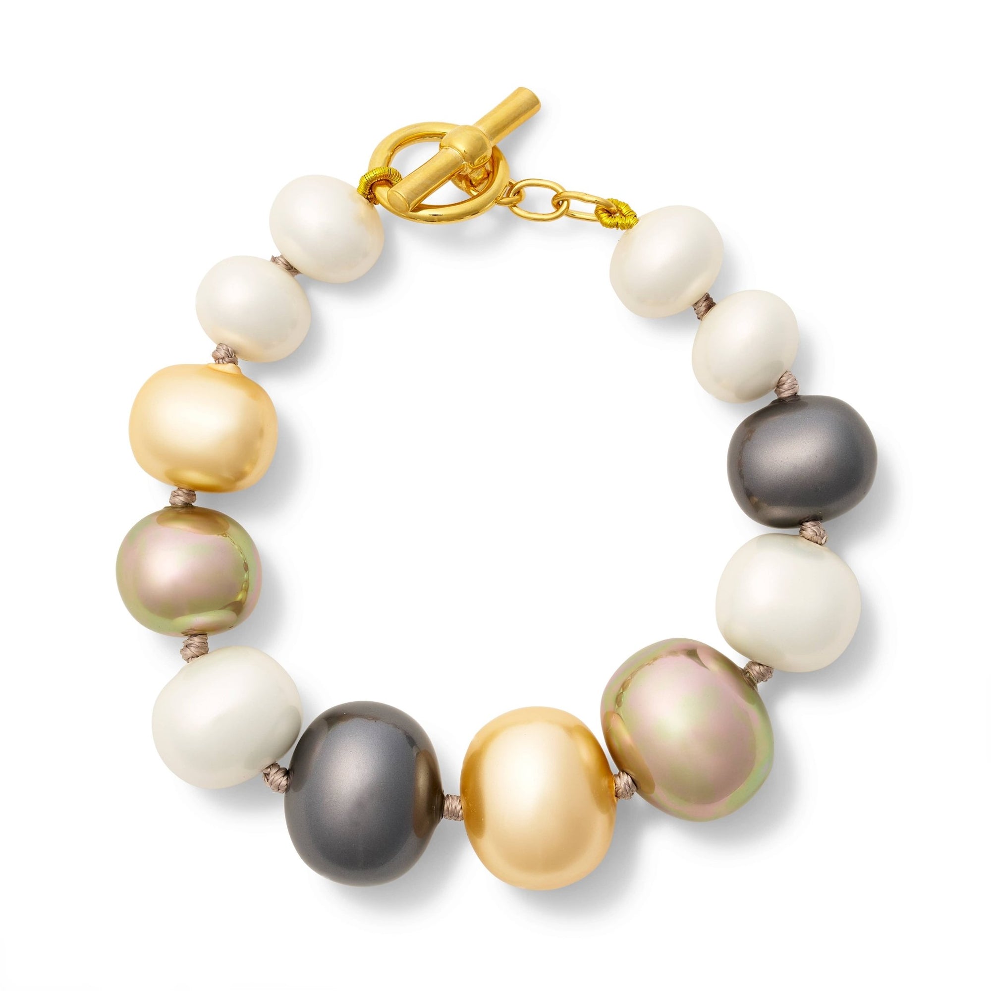 The Undone Pebble Pearl Bracelet - Box Turtle