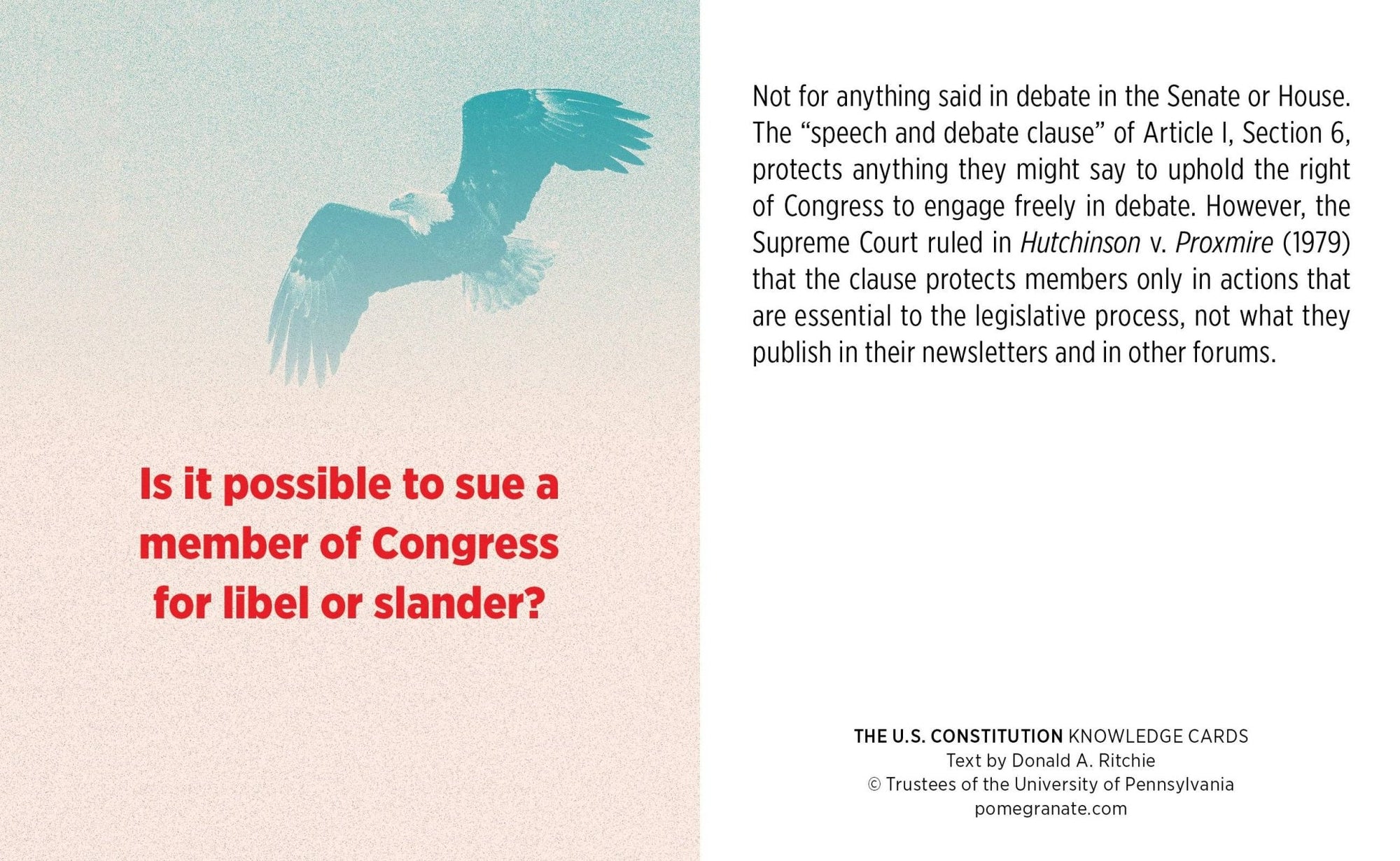 The U.S. Constitution Quiz Cards - Box Turtle