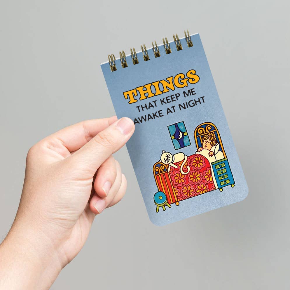 Things That Keep Me Awake at Night Notepad - Box Turtle