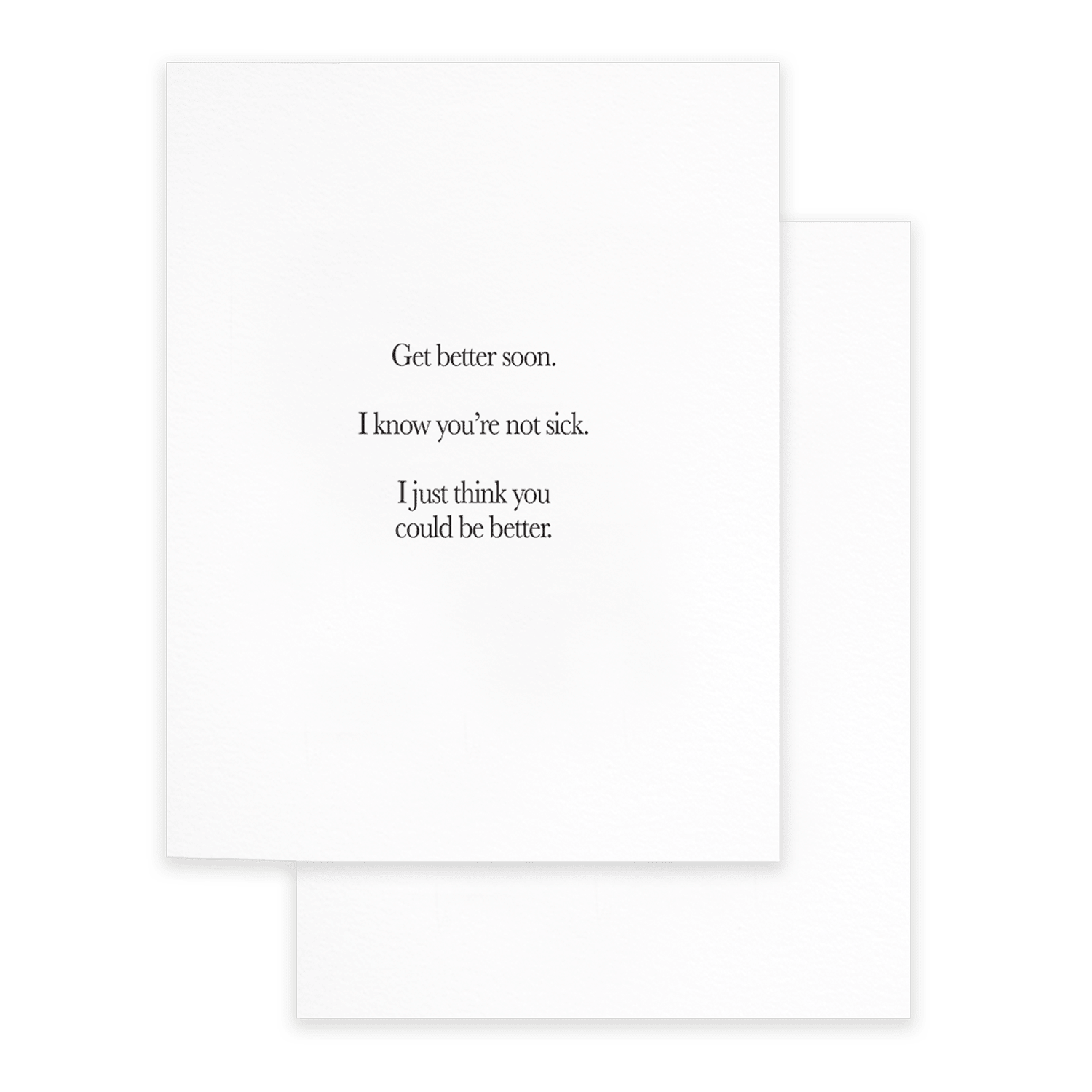 Think You Could Be Better, Funny Get Well Soon Greeting Card - Box Turtle