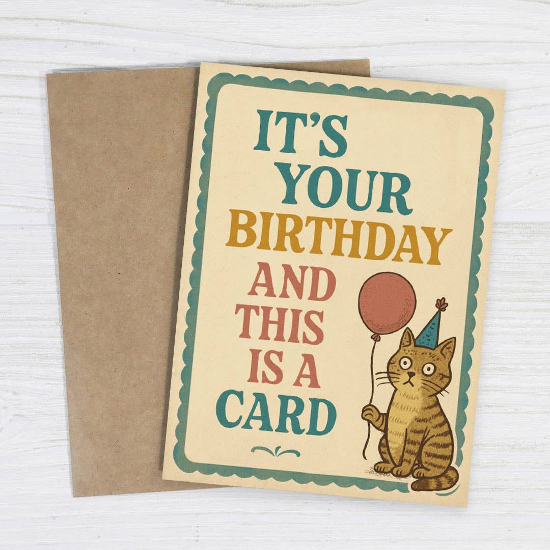 This Is a Card – Deadpan Birthday Card - Box Turtle