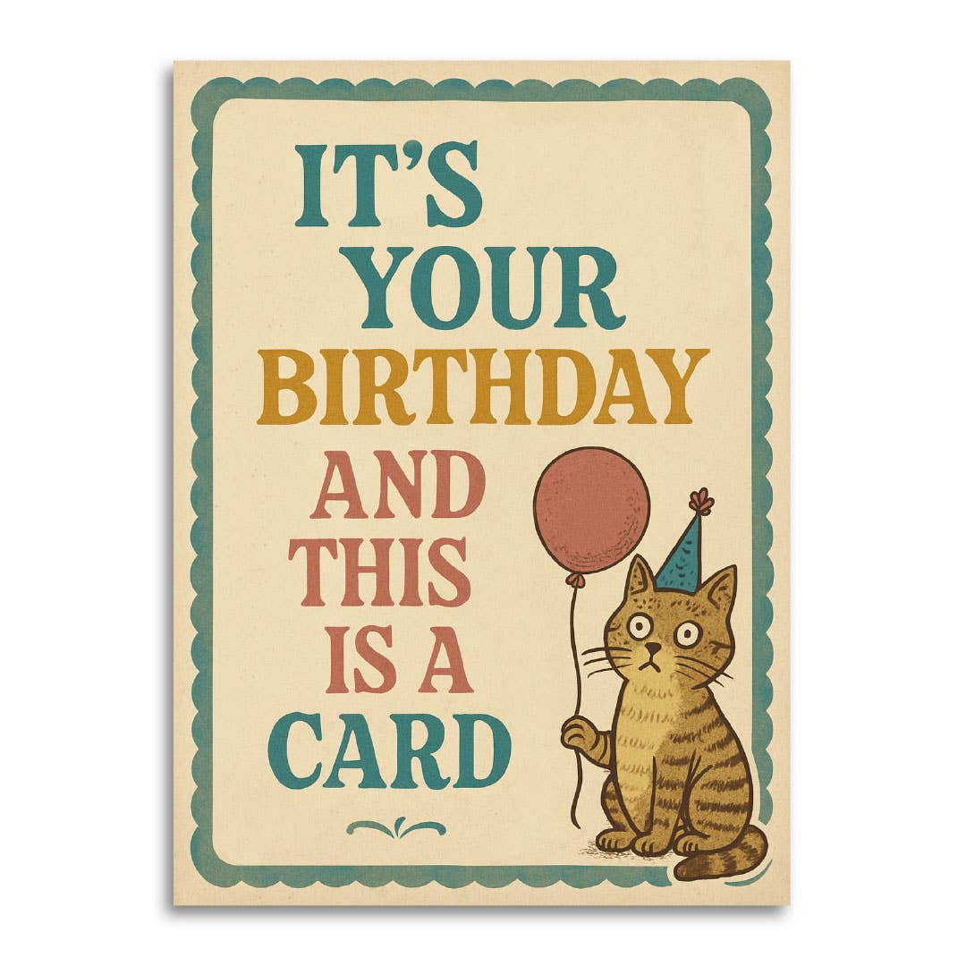 This Is a Card – Deadpan Birthday Card - Box Turtle
