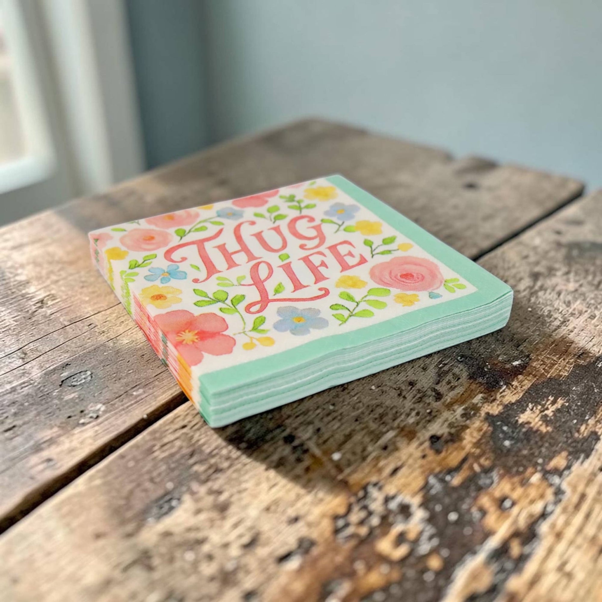 Thug Life - Funny Granny Cocktail Napkins - Box Turtle
