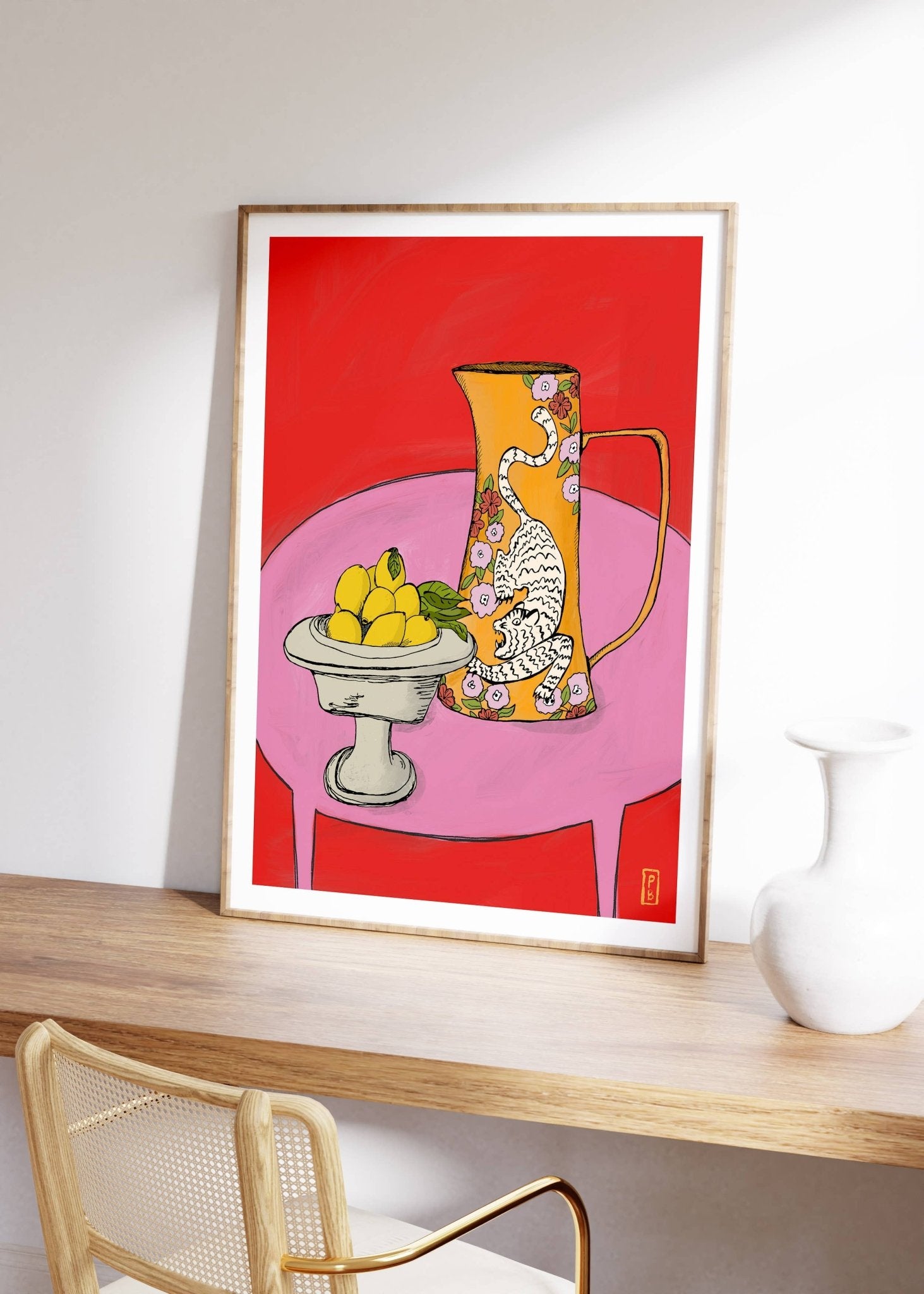 Tiger Pitcher Giclée Print - Box Turtle
