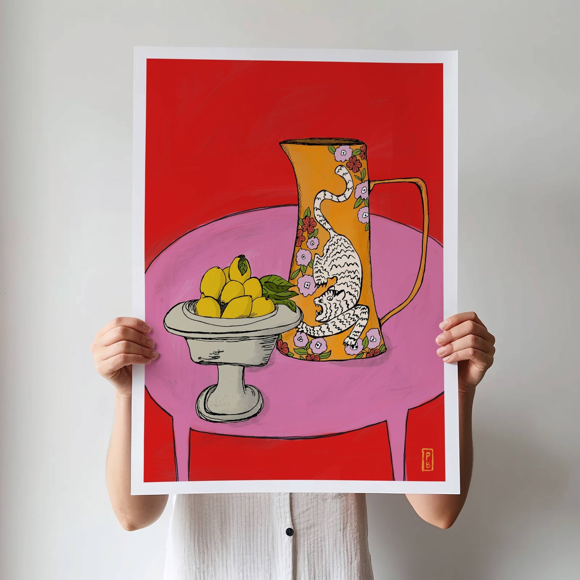Tiger Pitcher Giclée Print - Box Turtle
