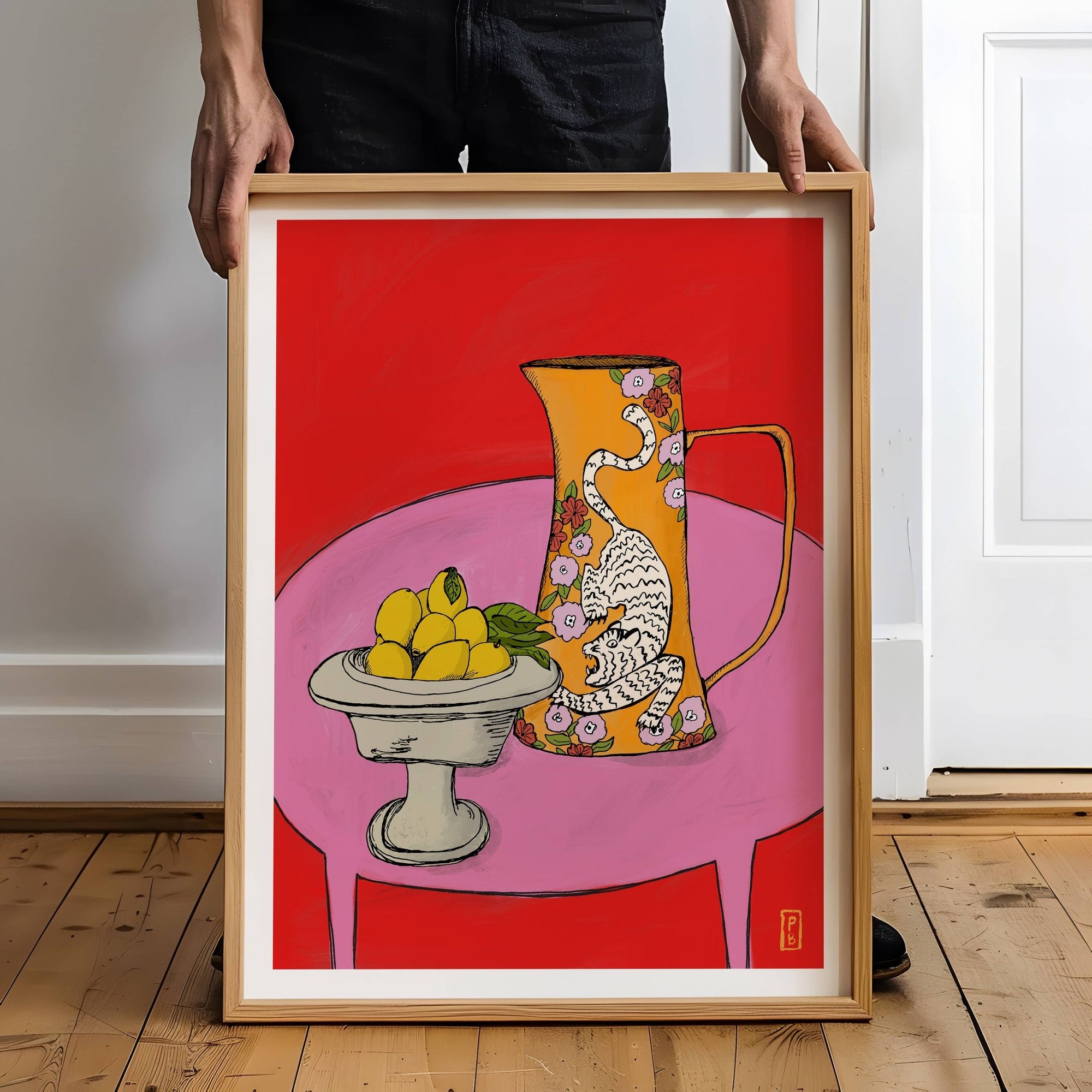 Tiger Pitcher Giclée Print - Box Turtle