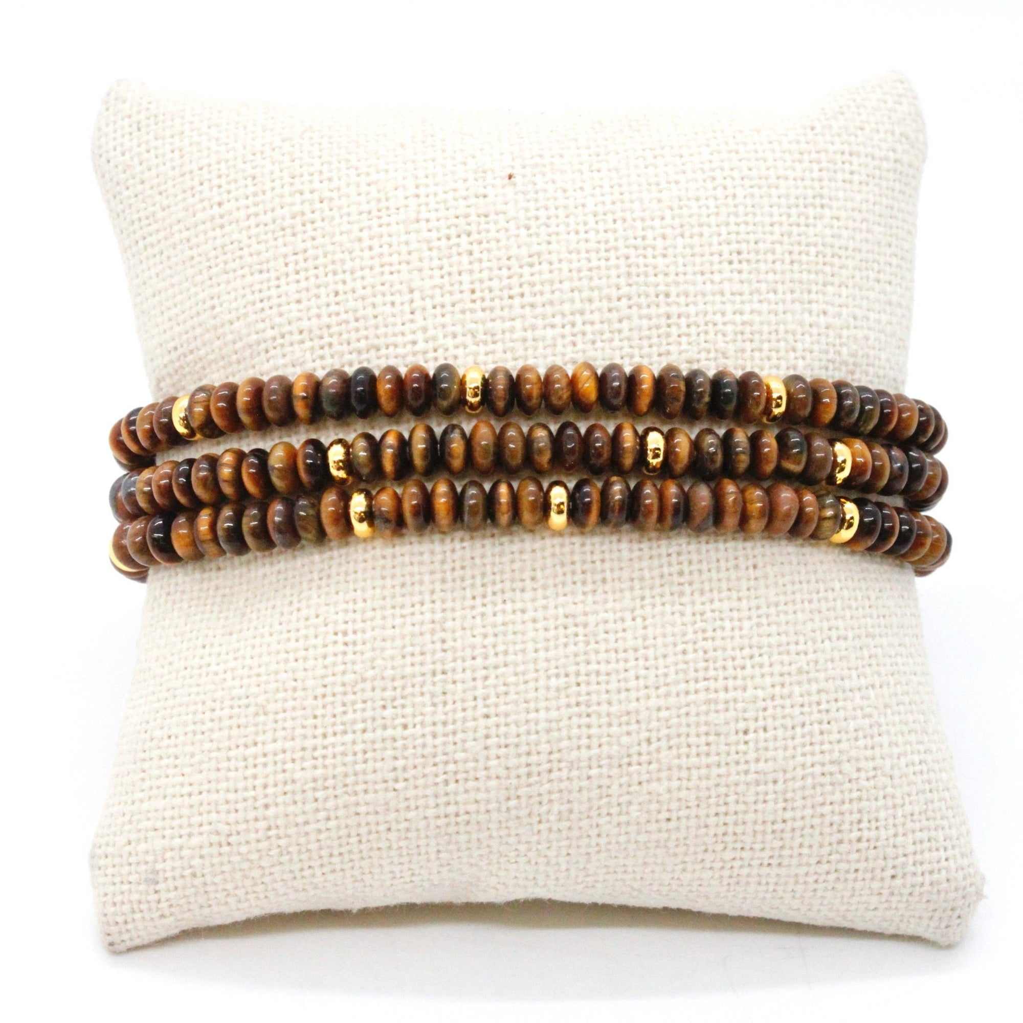 Tiger's Eye + Gold Bracelet Bundle - Box Turtle
