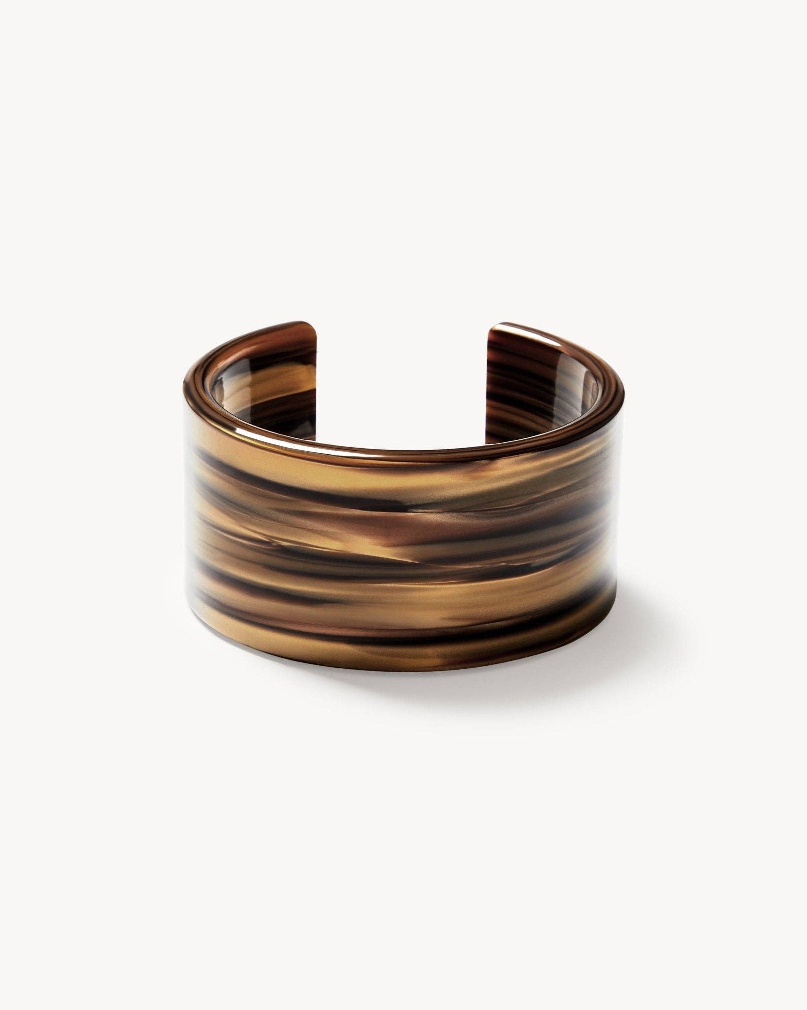Tiger's Eye Jumbo Cuff - Box Turtle