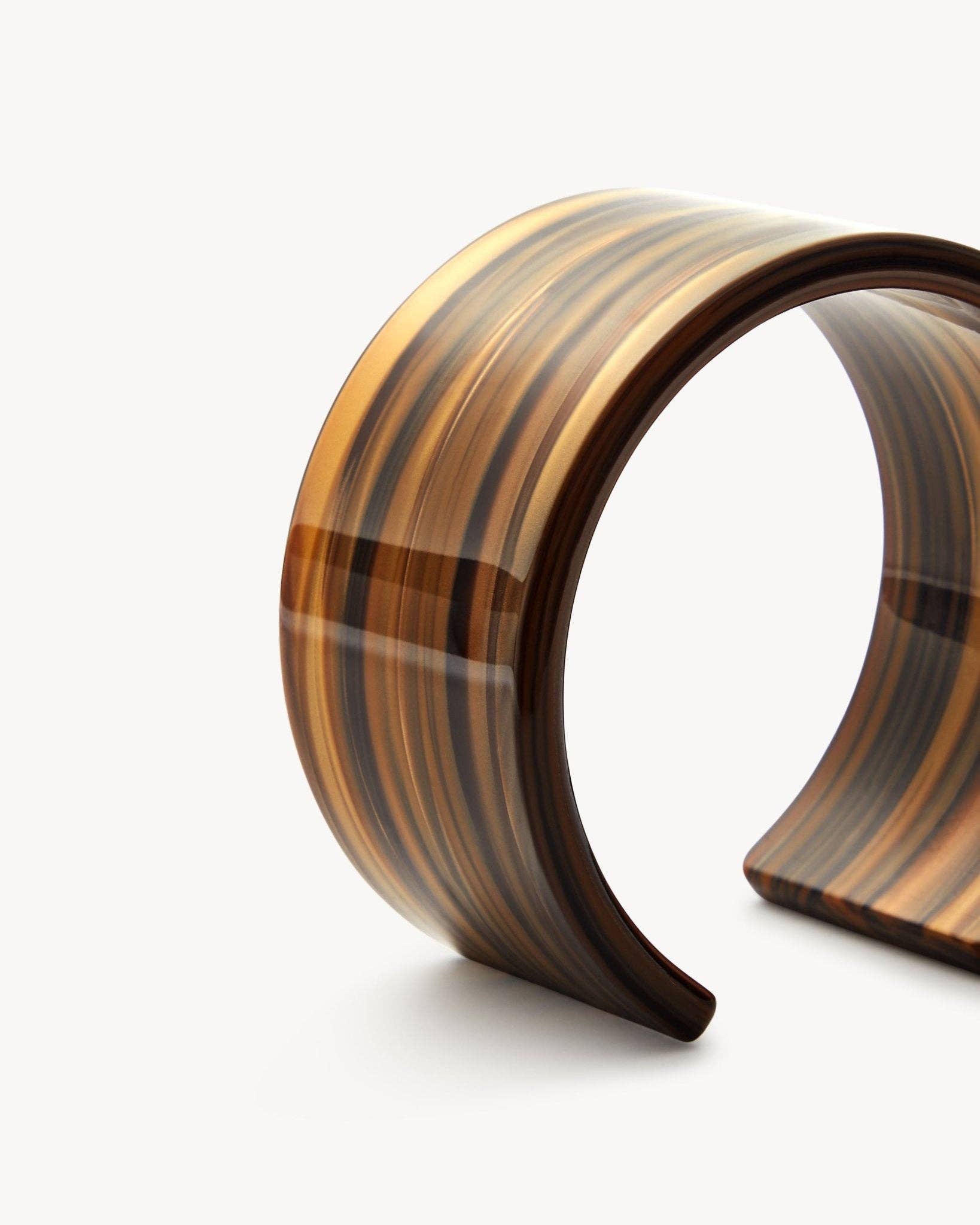 Tiger's Eye Jumbo Cuff - Box Turtle