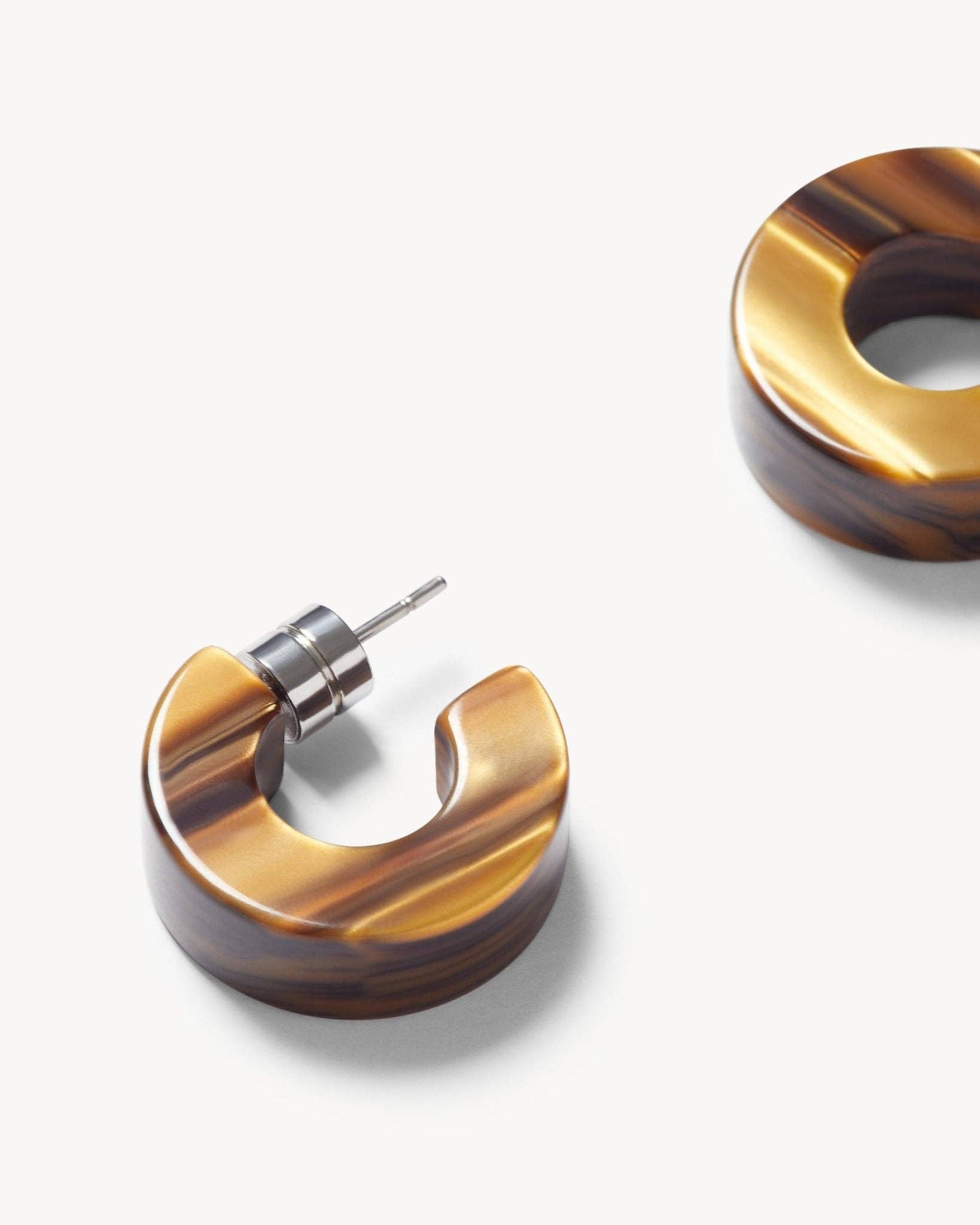 Tiger's Eye Muse Hoops - Box Turtle