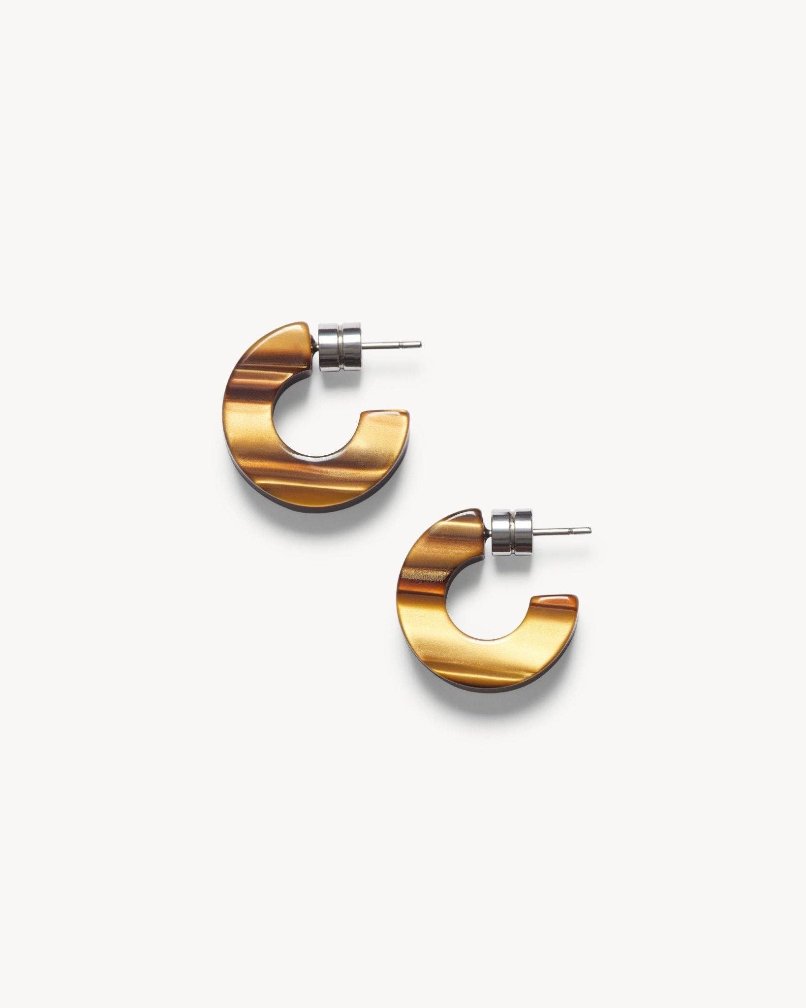 Tiger's Eye Muse Hoops - Box Turtle
