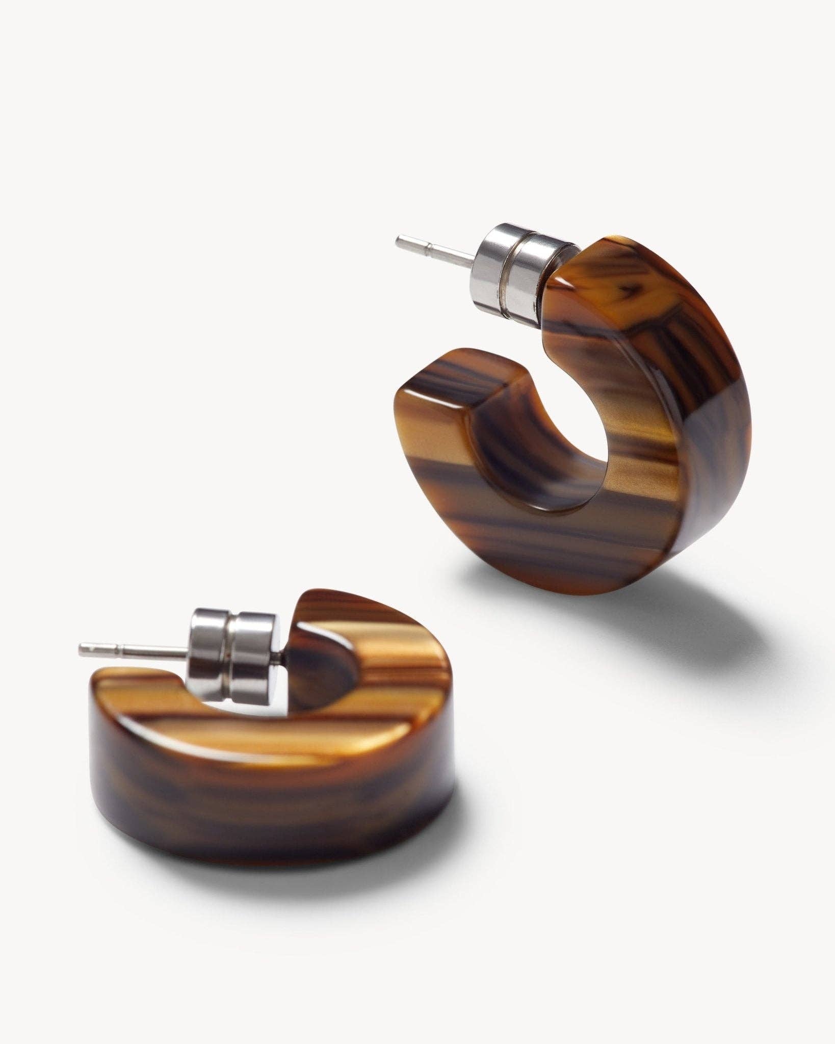 Tiger's Eye Muse Hoops - Box Turtle