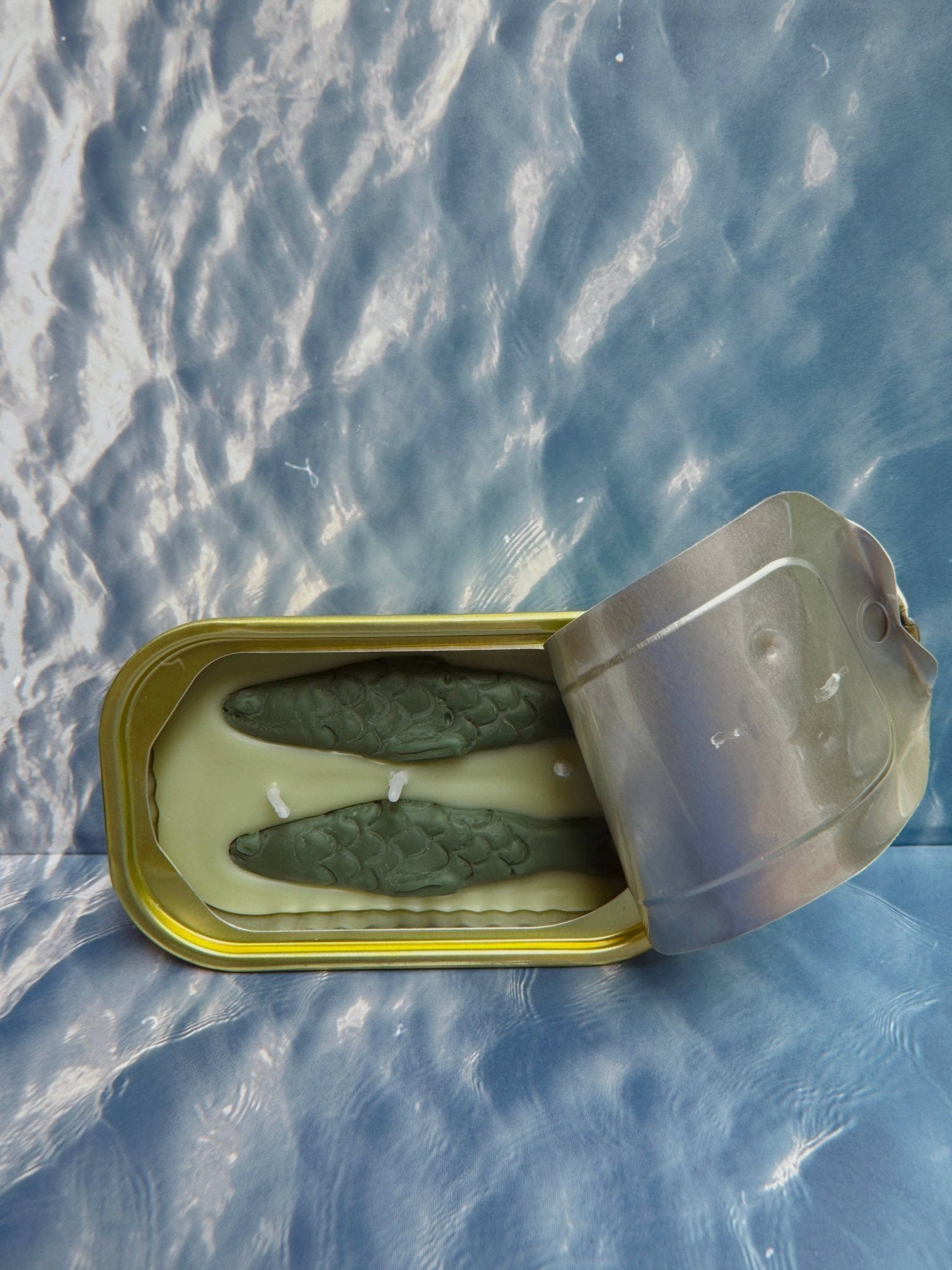 Tinned Fish Candle - Green Tea &amp; Lemongrass - Box Turtle