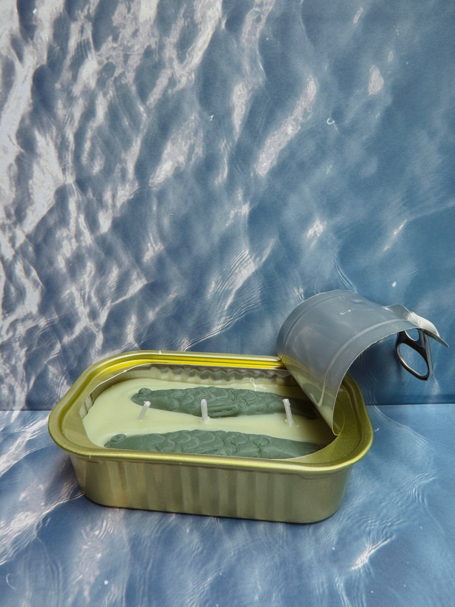Tinned Fish Candle - Green Tea &amp; Lemongrass - Box Turtle