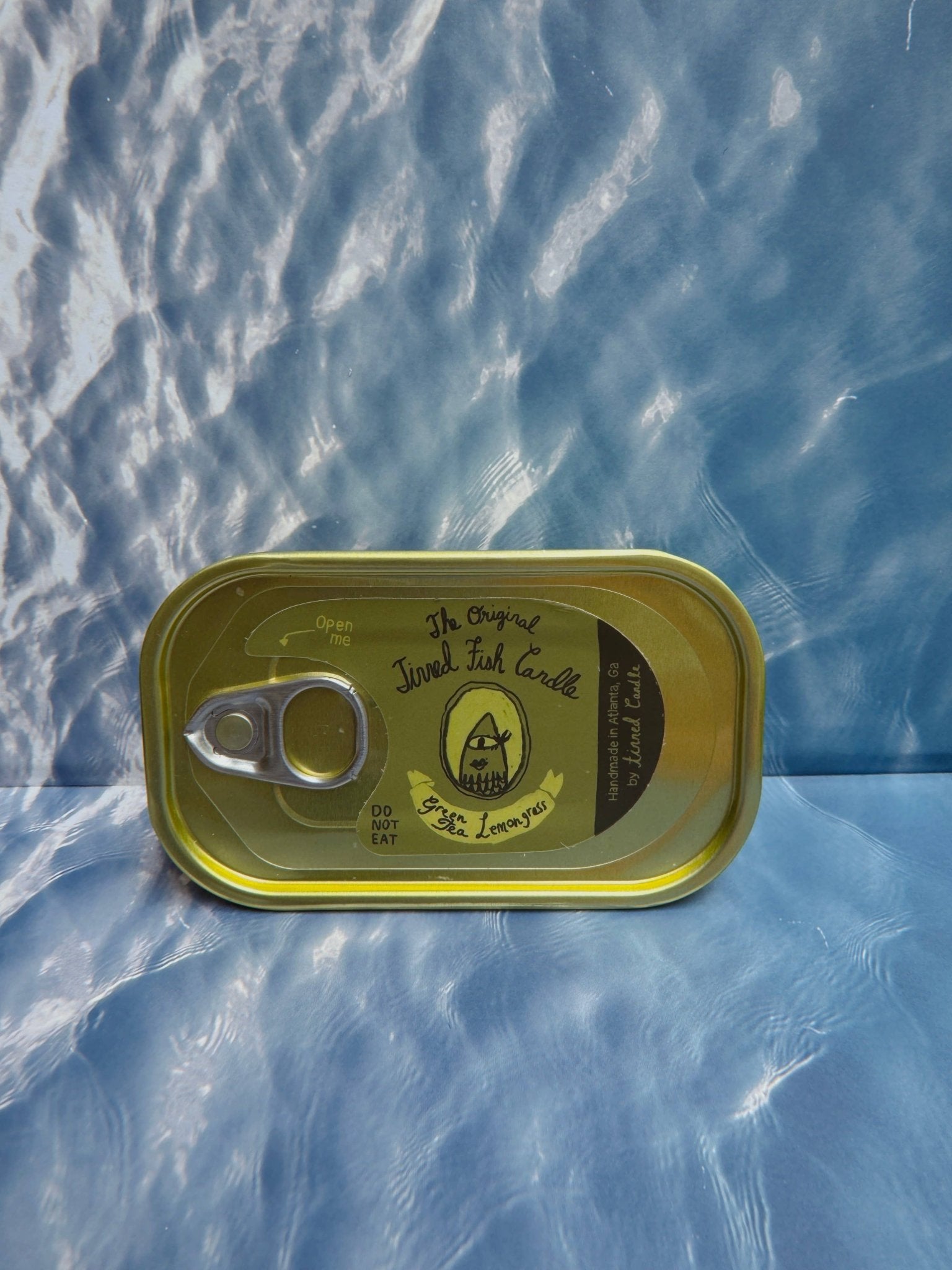 Tinned Fish Candle - Green Tea &amp; Lemongrass - Box Turtle