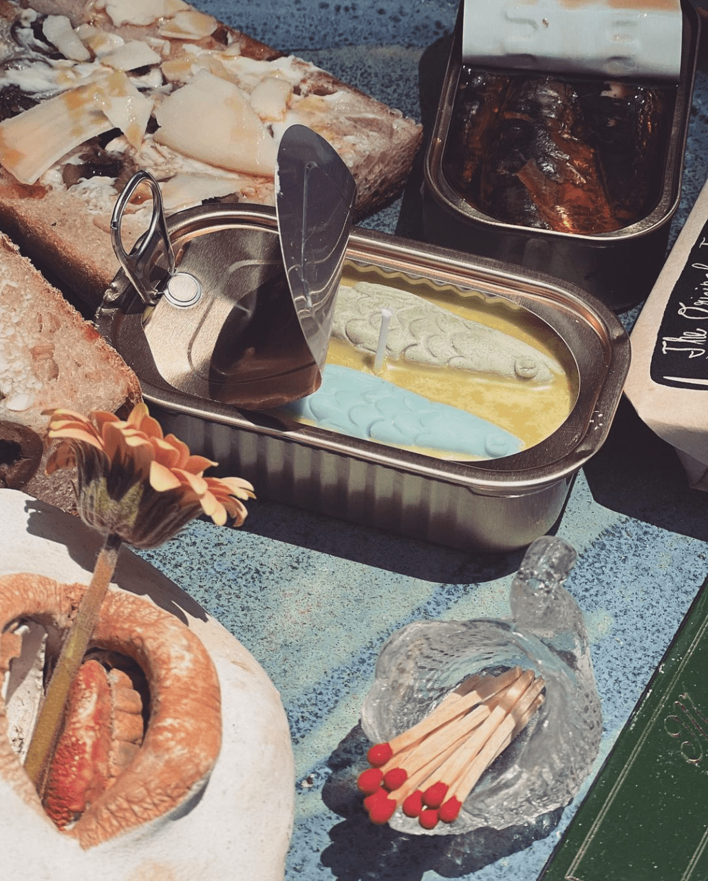 Tinned Fish Candle - Olive Oil and Sea Salt - Box Turtle