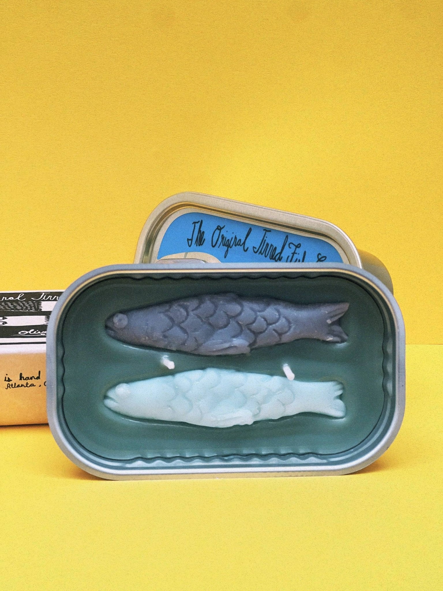 Tinned Fish Candle - Olive Oil and Sea Salt - Box Turtle
