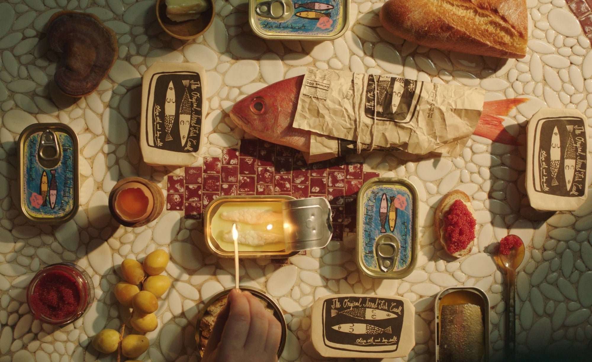 Tinned Fish Candle - Olive Oil and Sea Salt - Box Turtle