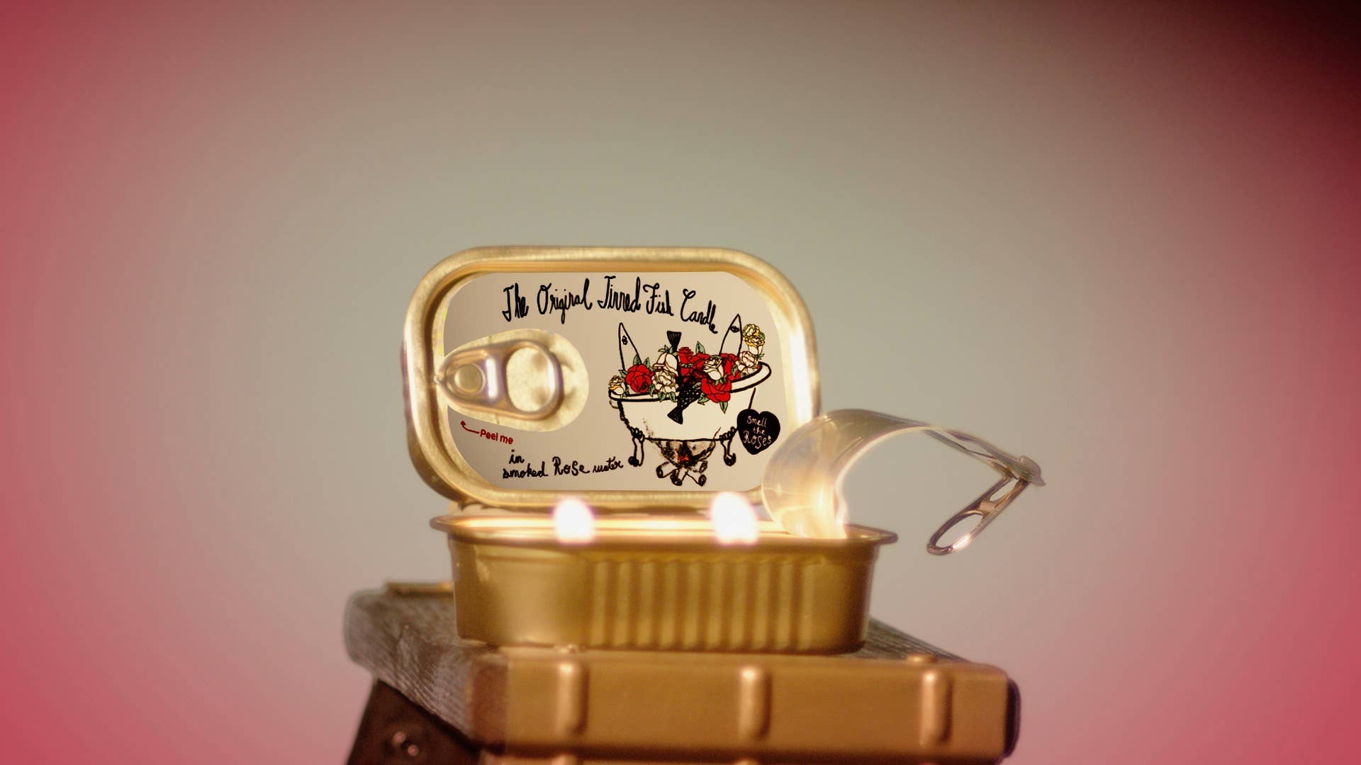 Tinned Fish Candle - Smoked Rose Water - Box Turtle