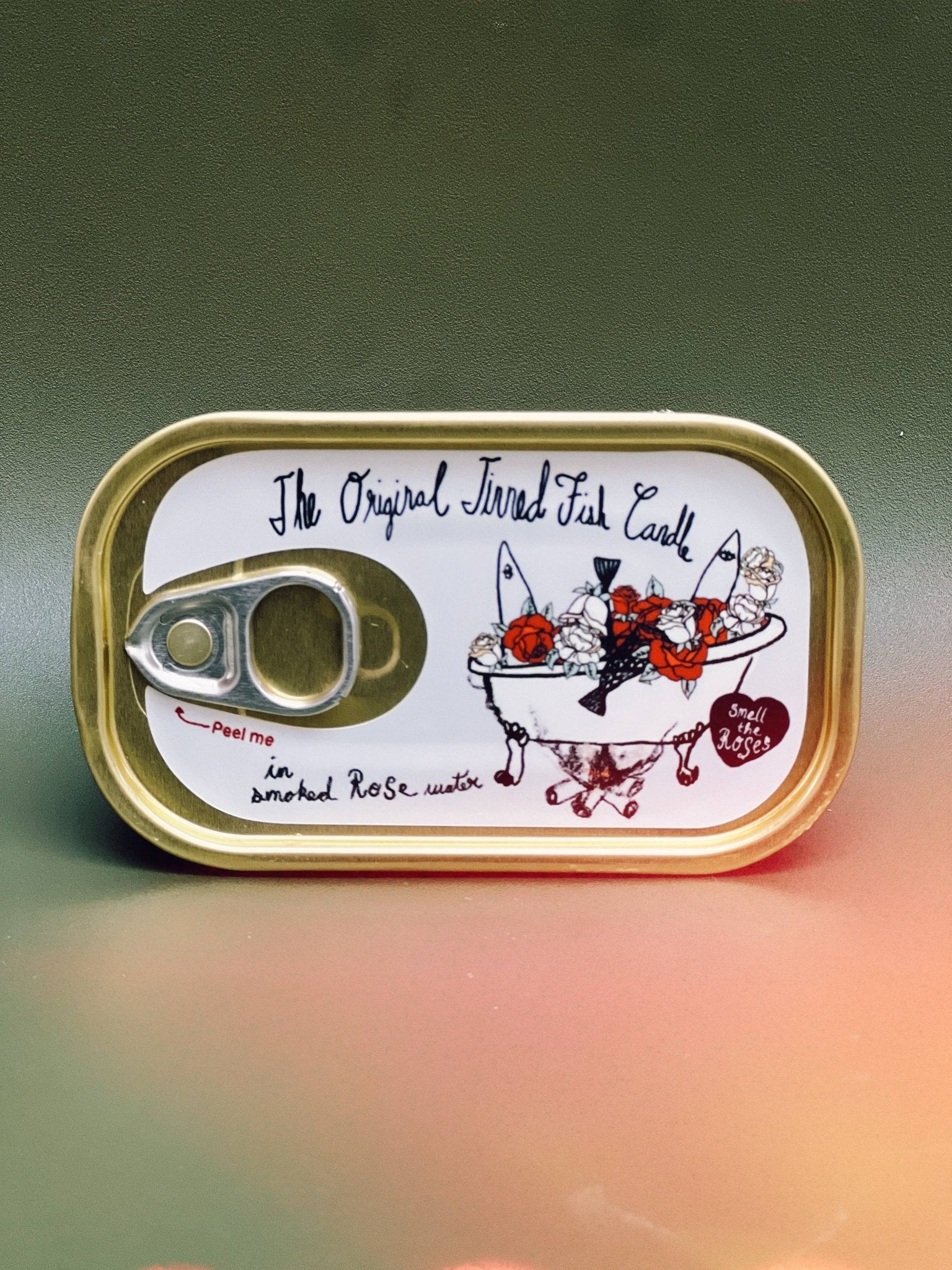 Tinned Fish Candle - Smoked Rose Water - Box Turtle