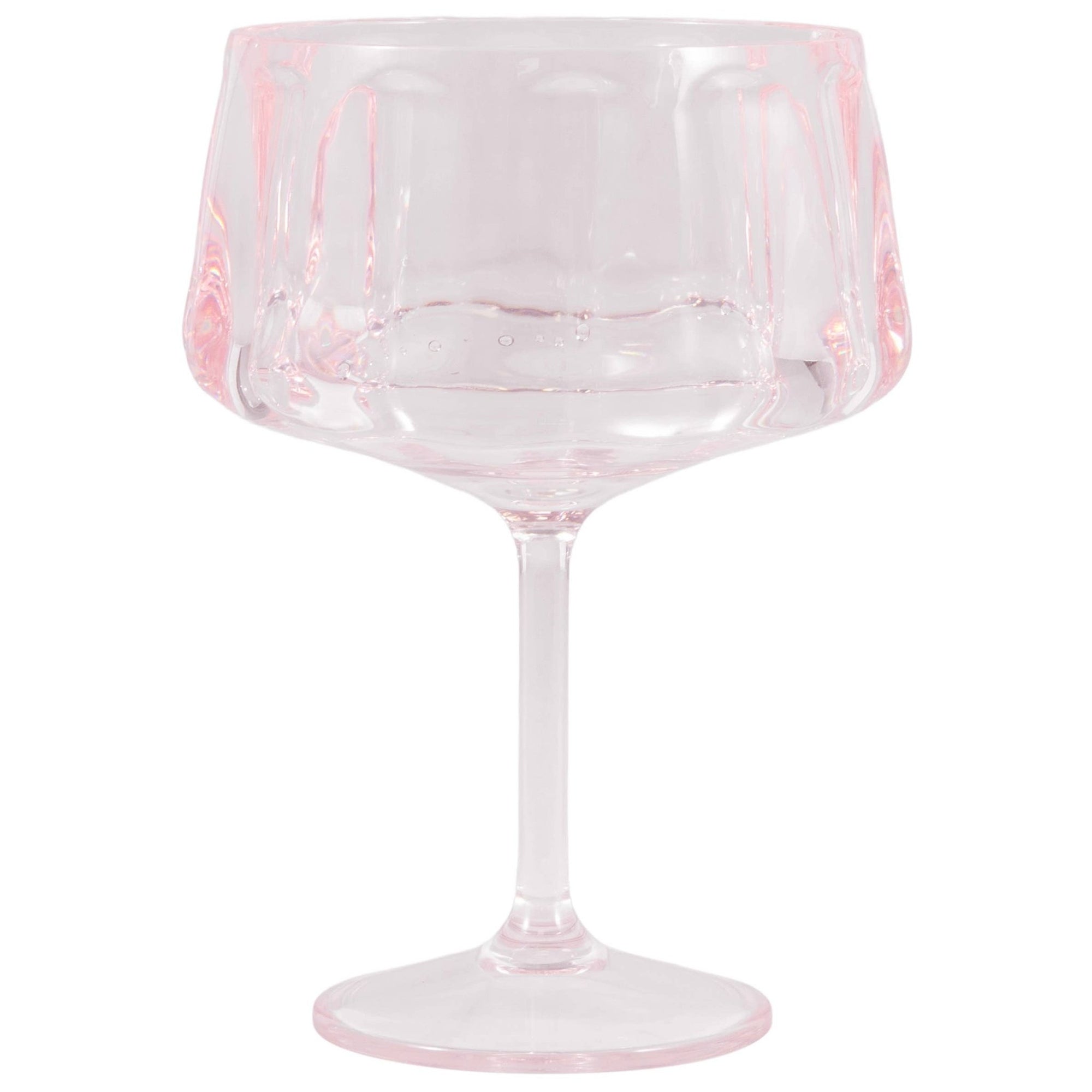 Tinted Pink Cocktail Coupe Glass - Box Turtle