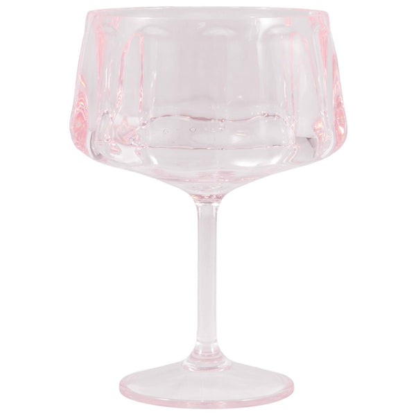 Tinted Pink Cocktail Coupe Glass - Box Turtle