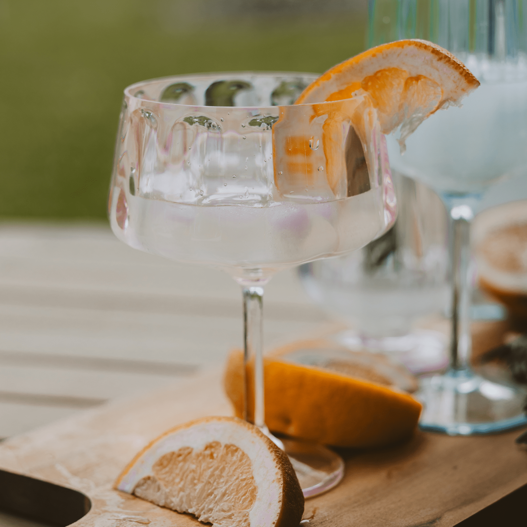 Tinted Pink Cocktail Coupe Glass - Box Turtle