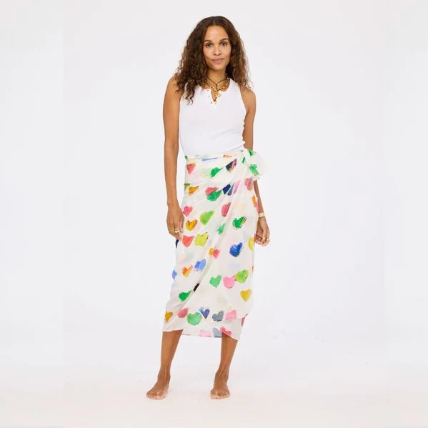 Tiny Drops of Love Sarong - Box Turtle