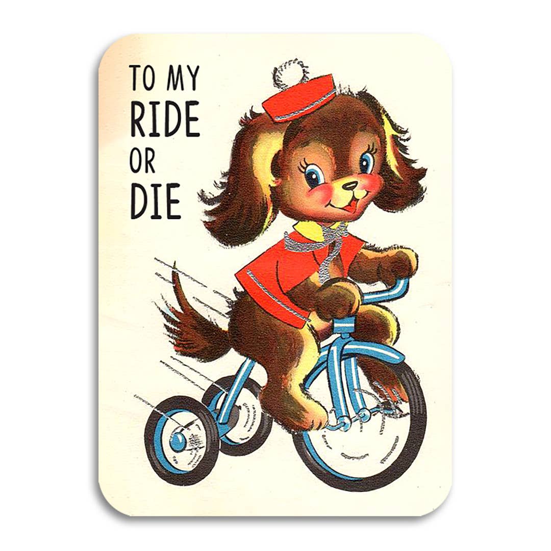 To My Ride or Die Vintage Best Friend Card - Box Turtle