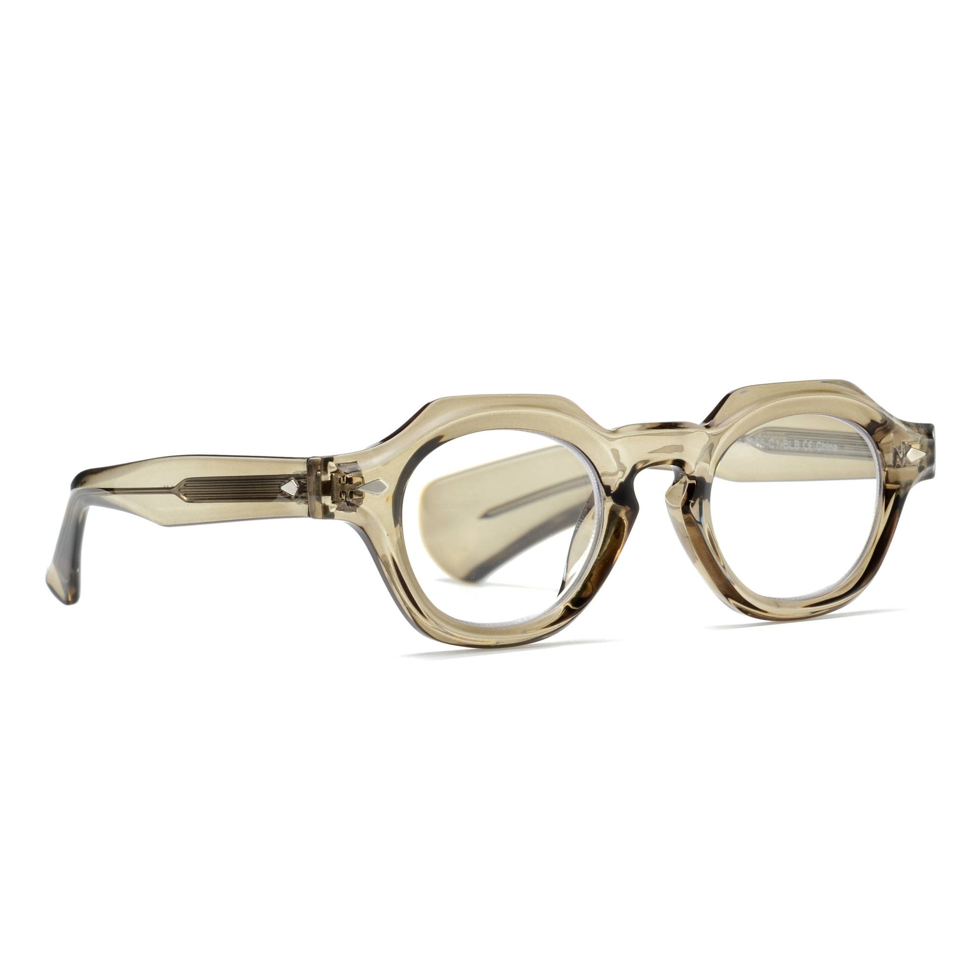 Toby Transparent Olive Green Glasses - Box Turtle