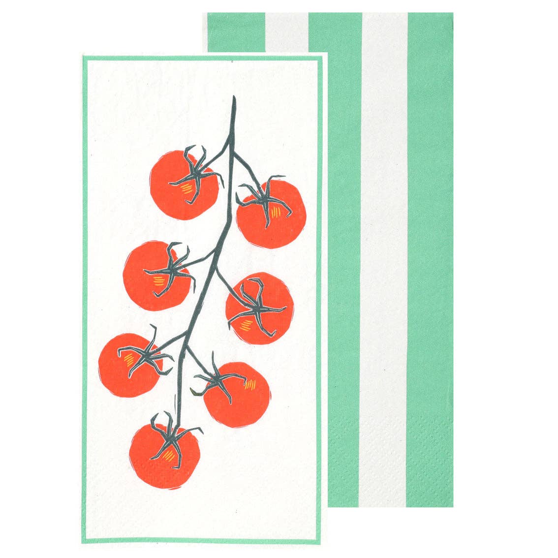 Tomato Long Lunch Paper Napkins - Box Turtle