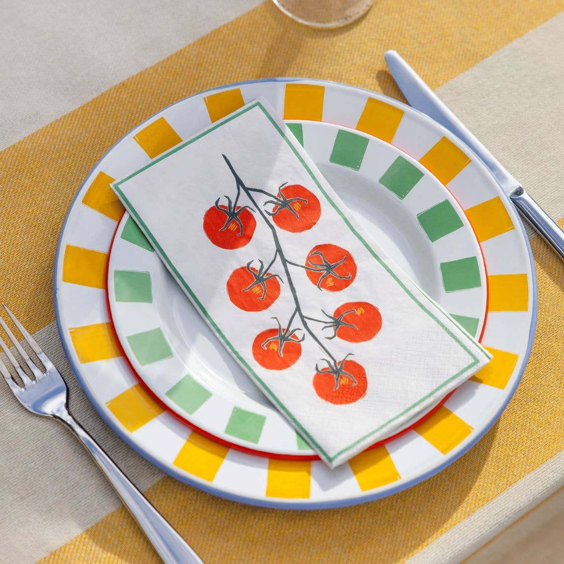 Tomato Long Lunch Paper Napkins - Box Turtle