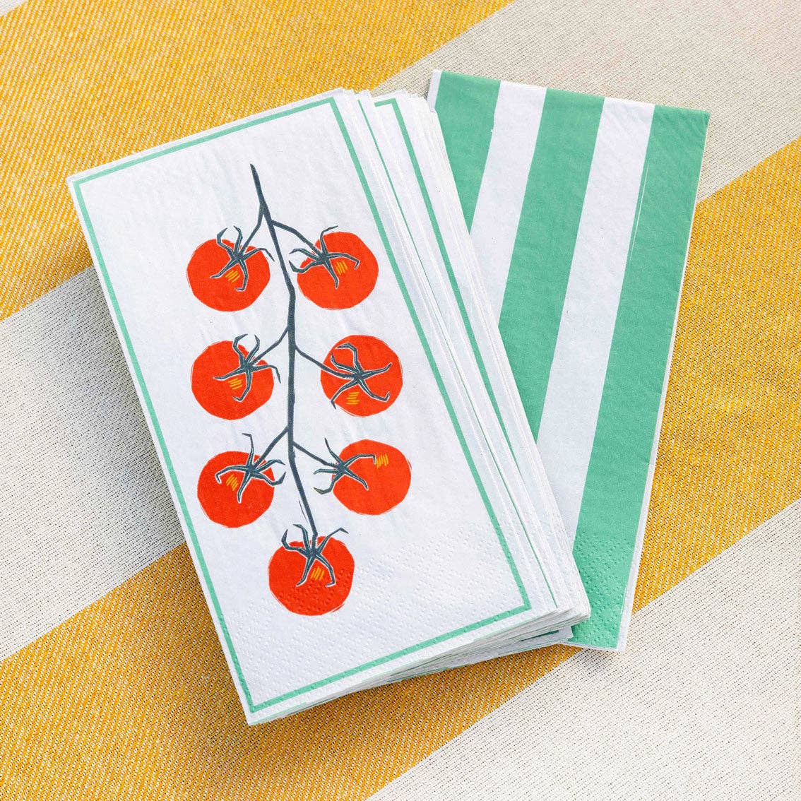 Tomato Long Lunch Paper Napkins - Box Turtle