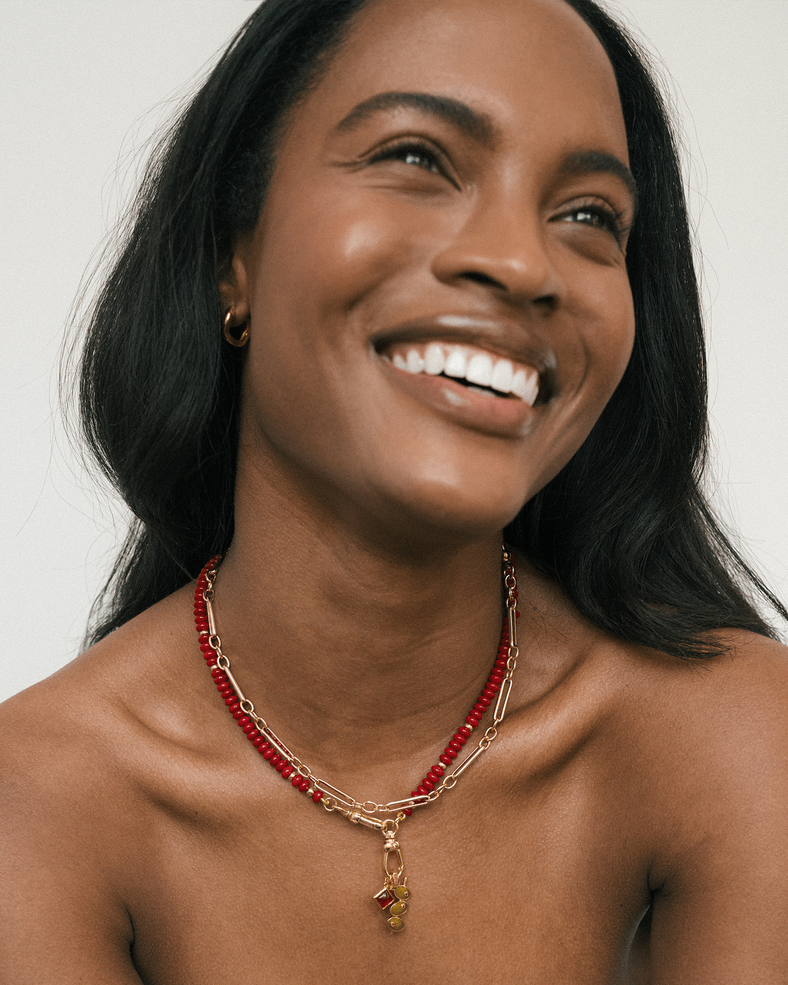 Tomato Sonia Gemstone Necklace - Box Turtle