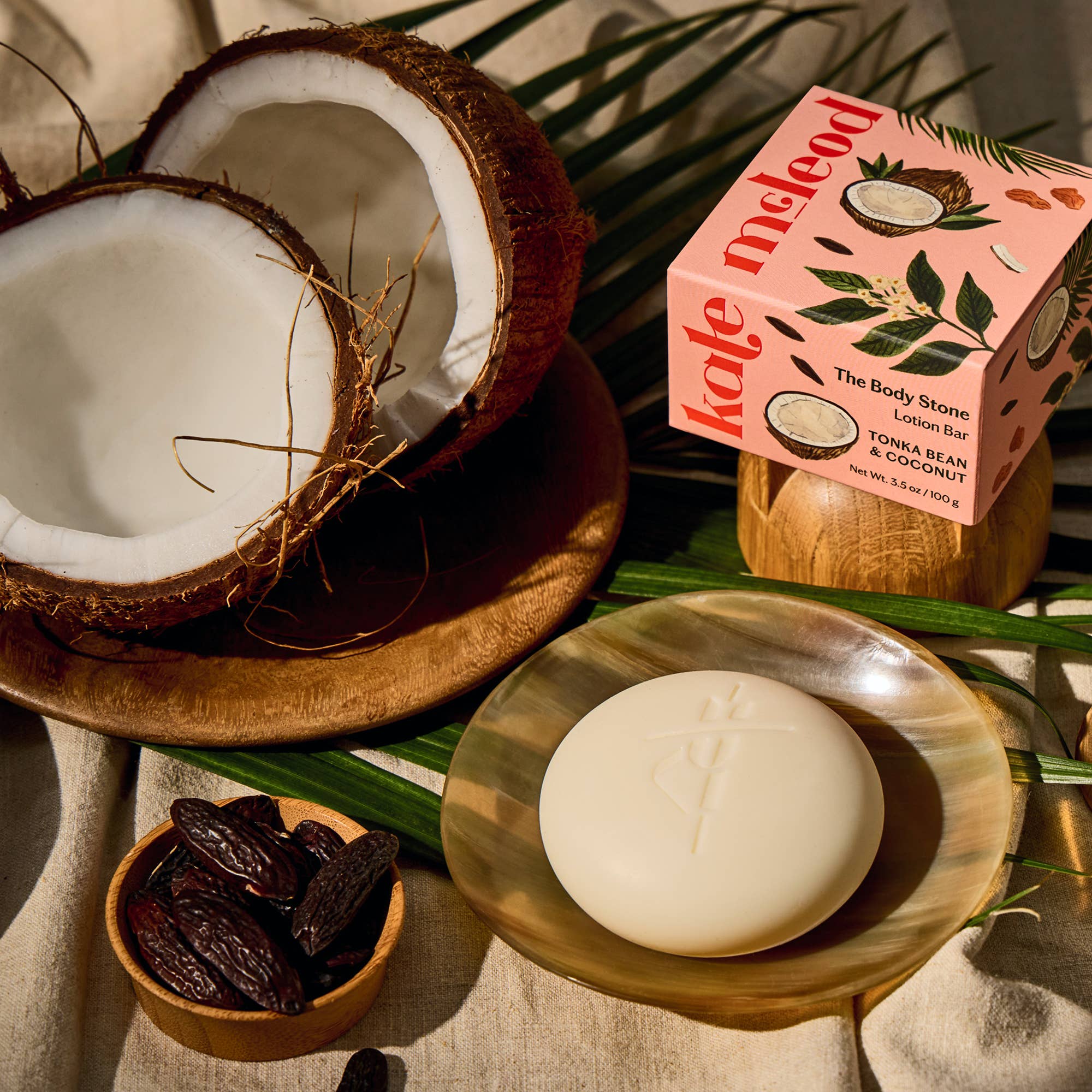 Tonka Bean & Coconut - Lotion Bar - Box Turtle