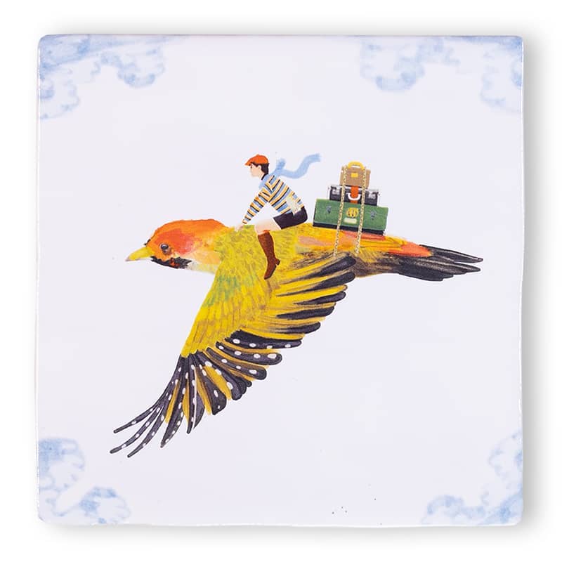 Travelling Bird StoryTile - Box Turtle