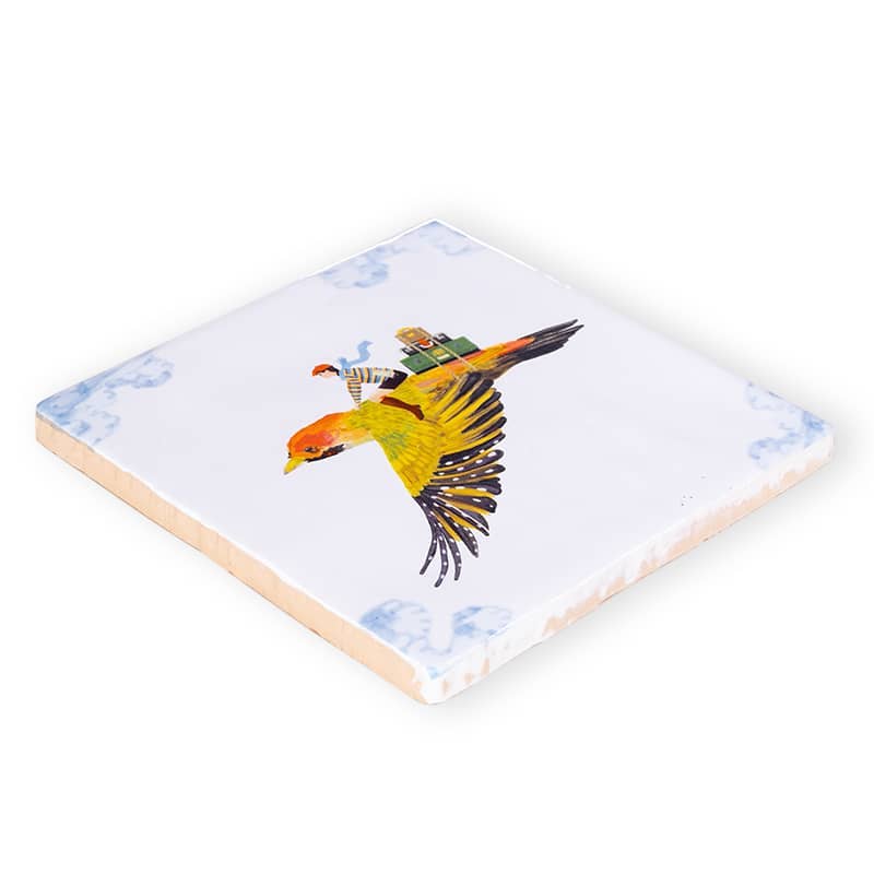 Travelling Bird StoryTile - Box Turtle