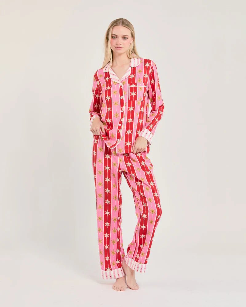 Tree Topper Long Sleeve Pajama Pants Set - Box Turtle