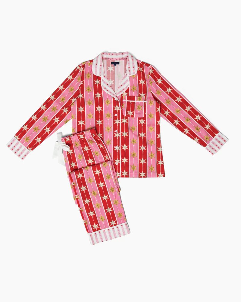 Tree Topper Long Sleeve Pajama Pants Set - Box Turtle