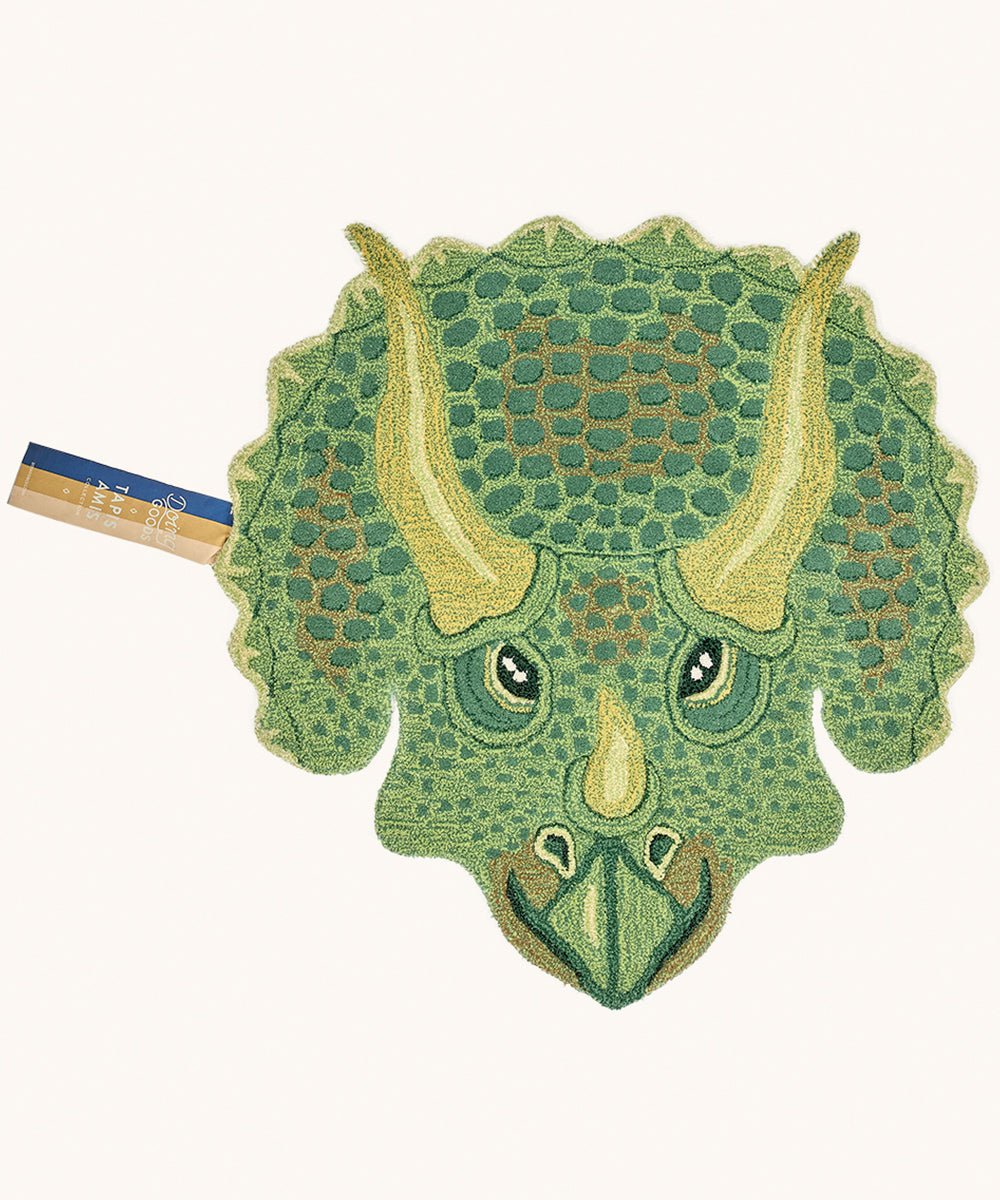 Triceratops Head Rug Large - Box Turtle